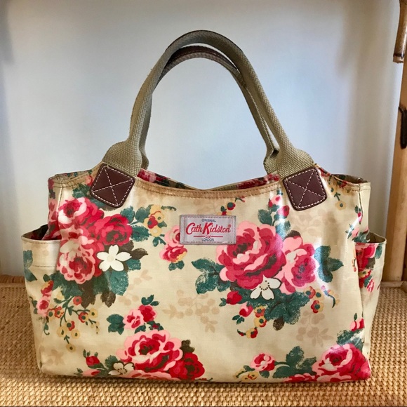 Cath Kidston Handbags - Cath Kidston floral satchel day bag - oilcloth